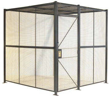 4-wall wire security cage